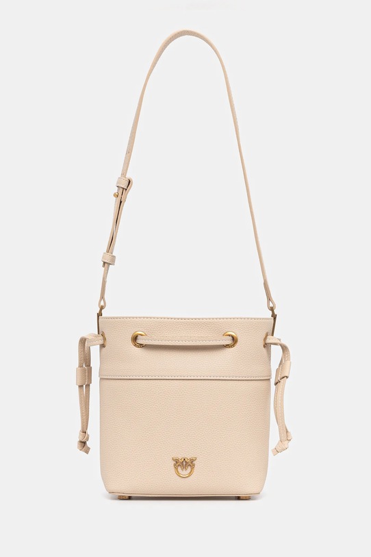 Кожаная сумочка Pinko кожа бежевый 104303.A29Q