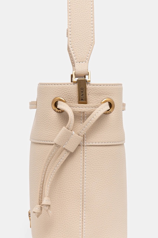 Кожаная сумочка Pinko бежевый 104303.A29Q