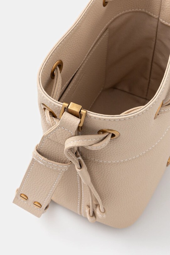 Шкіряна сумочка Pinko 104303.A29Q бежевий