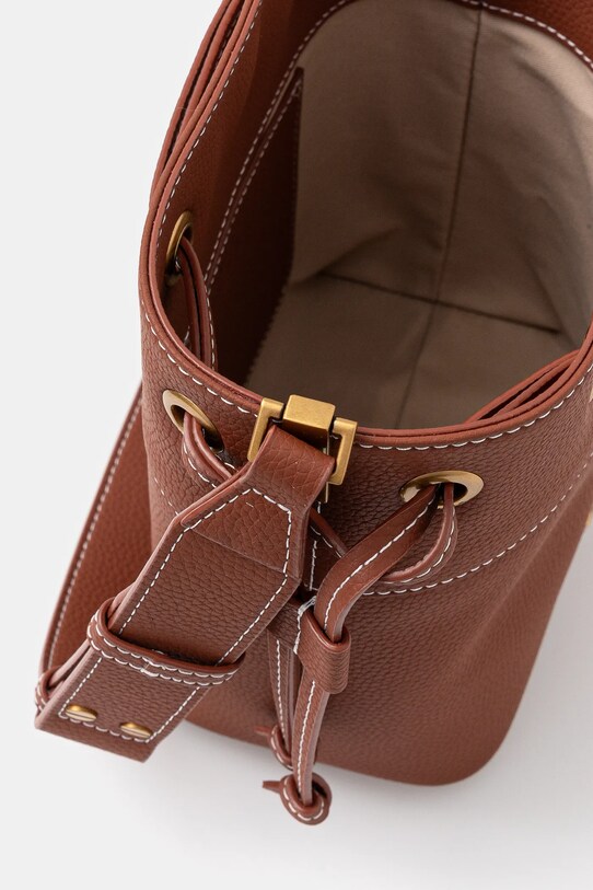Шкіряна сумочка Pinko 104303.A29Q коричневий