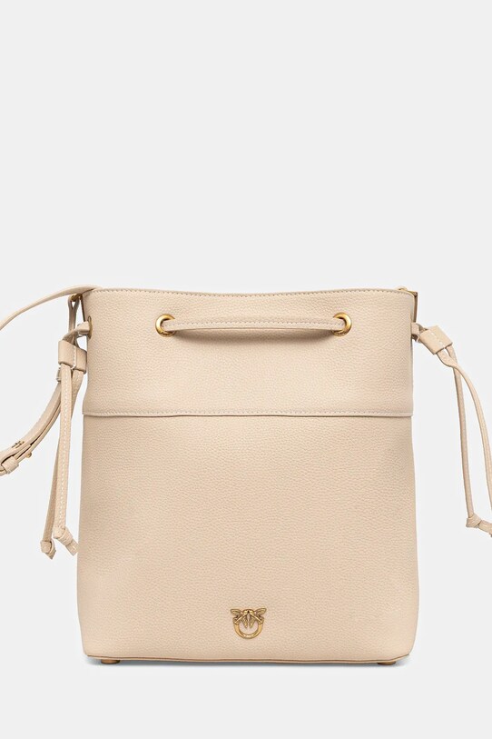 Kožna torba Pinko bez uzorka bež 104305.A29Q
