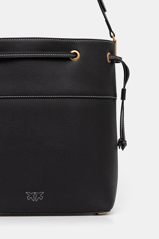 Accesorii Pinko poseta de piele 104305.A29Q negru