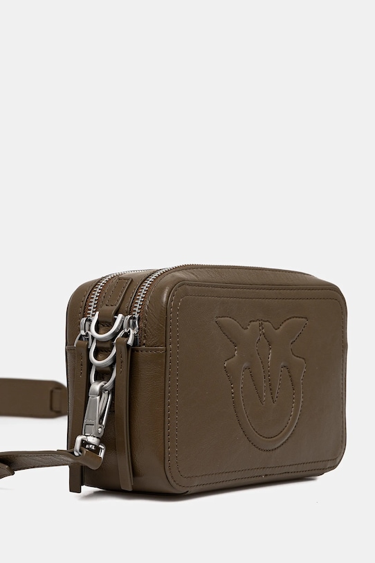 Pinko poșetă de piele 104336.A26J verde SS25