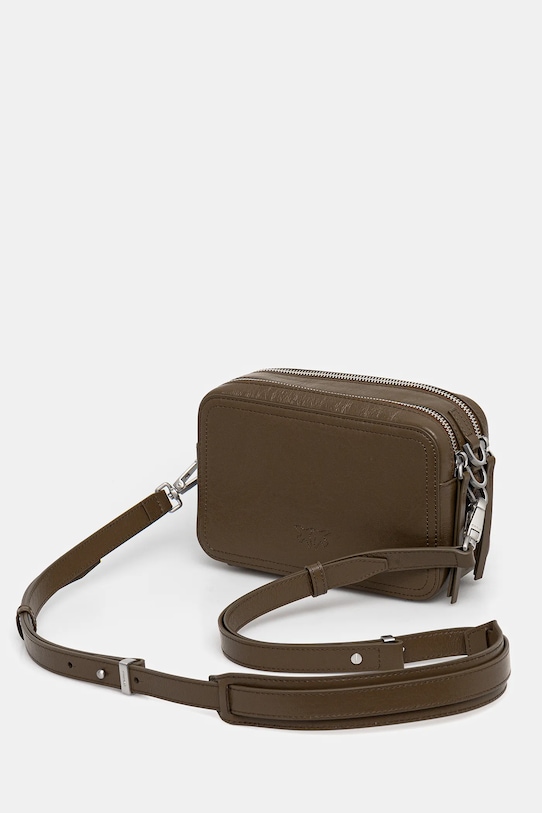 Accesorii Pinko poșetă de piele 104336.A26J verde