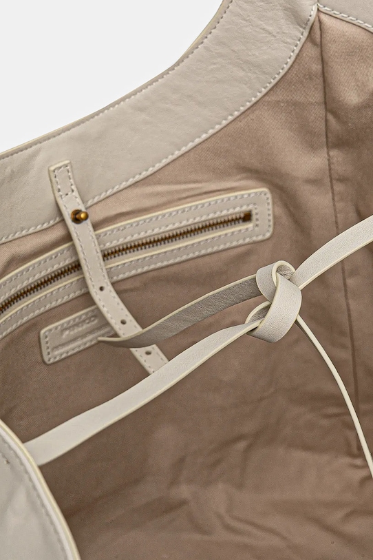 Kožená kabelka Pinko 104536.A2AO béžová