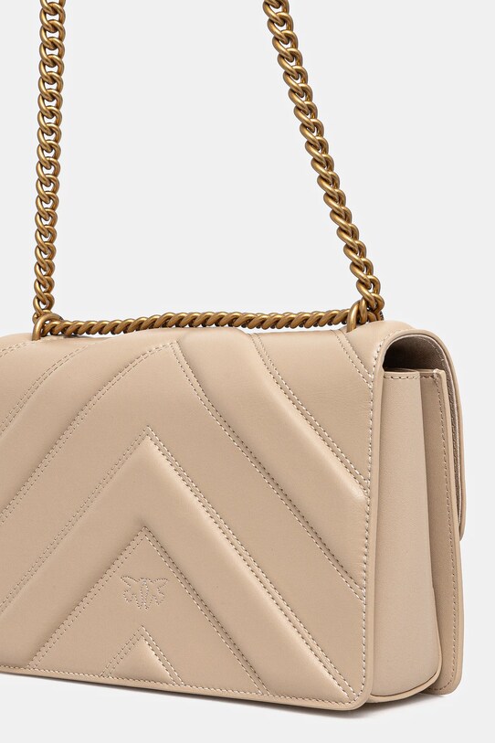 Accesorii Pinko poseta de piele 104549.A26Z bej