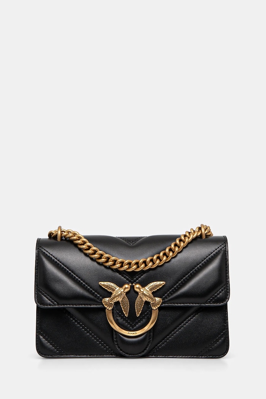 Pinko torebka skórzana skóra licowa czarny 104550.A26Z