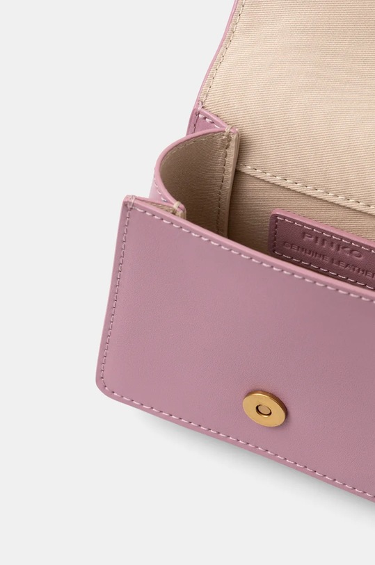 Шкіряна сумочка Pinko 102740.A0F1 рожевий