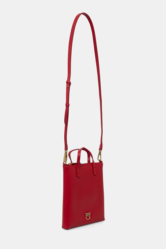 Kožená kabelka Pinko 102746.A0F1 červená SS25