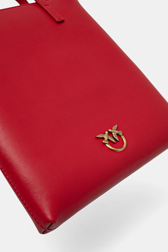 Kožená kabelka Pinko červená 102746.A0F1