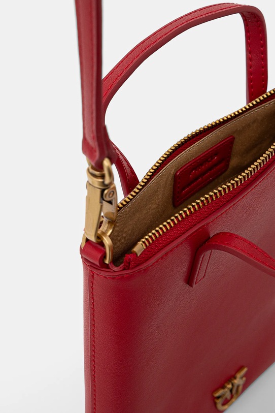 Kožená kabelka Pinko 102746.A0F1 červená