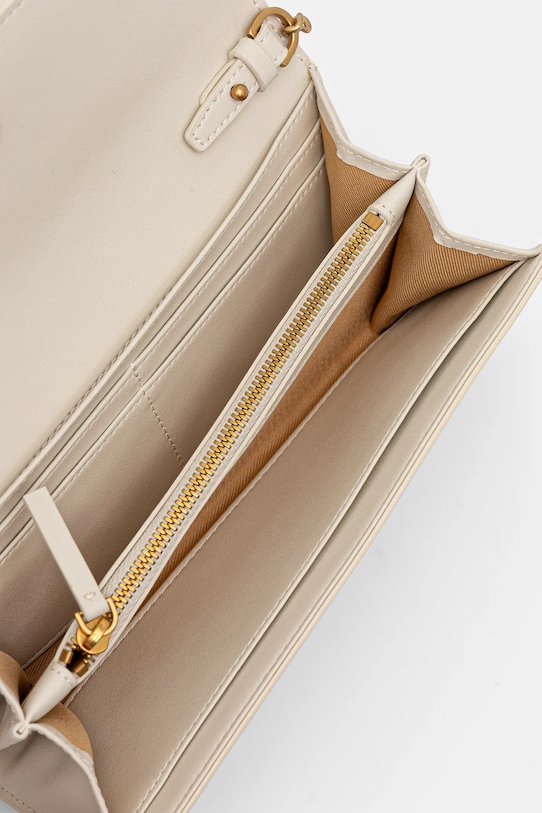 Pinko kopertówka skórzana 103765.A1YB beżowy