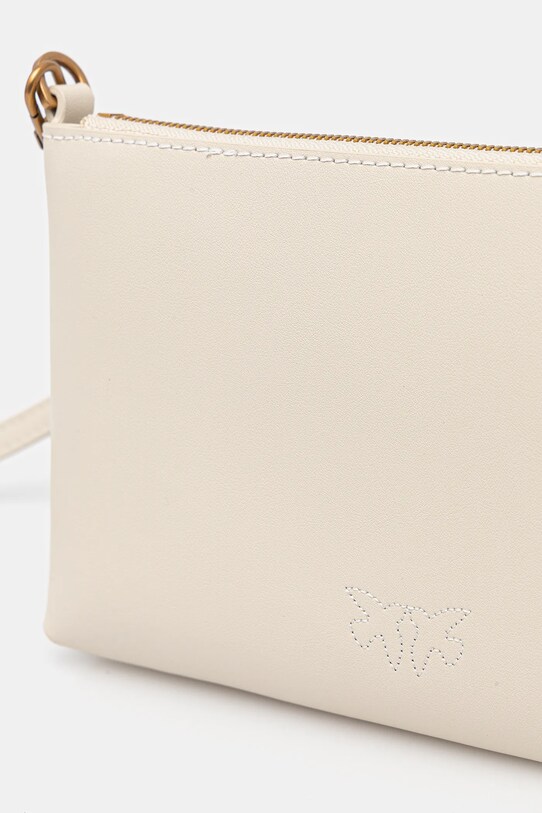 Kožená listová kabelka Pinko béžová 104277.A2AN