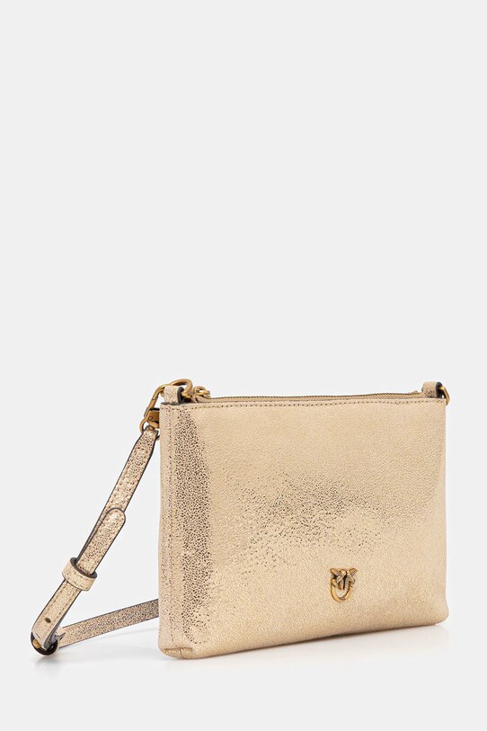 Велурена чанта Pinko 104277.A27K злато SS25