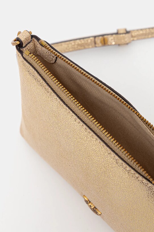 Велурена чанта Pinko 104277.A27K злато