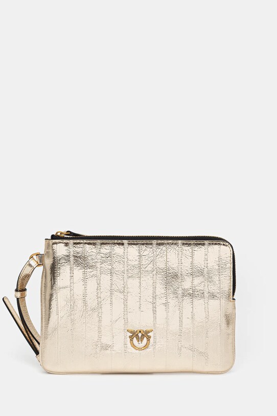 Pinko torebka skóra licowa złoty 104353.A26X