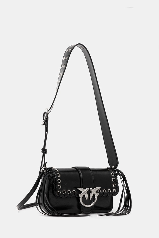 Kožená kabelka Pinko 104340.A28D černá SS25