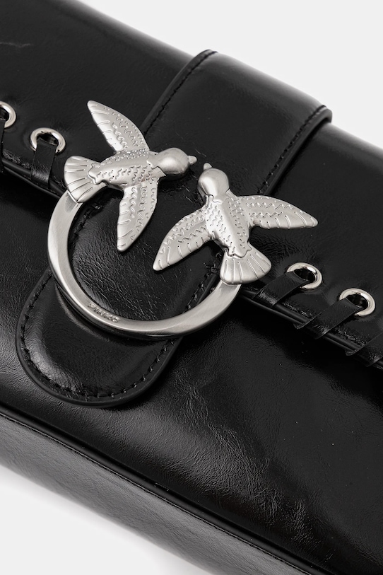 Kožená kabelka Pinko černá 104340.A28D