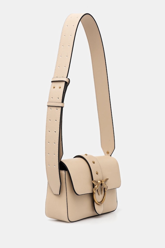 Kožená kabelka Pinko 104340.A0QO béžová AA00