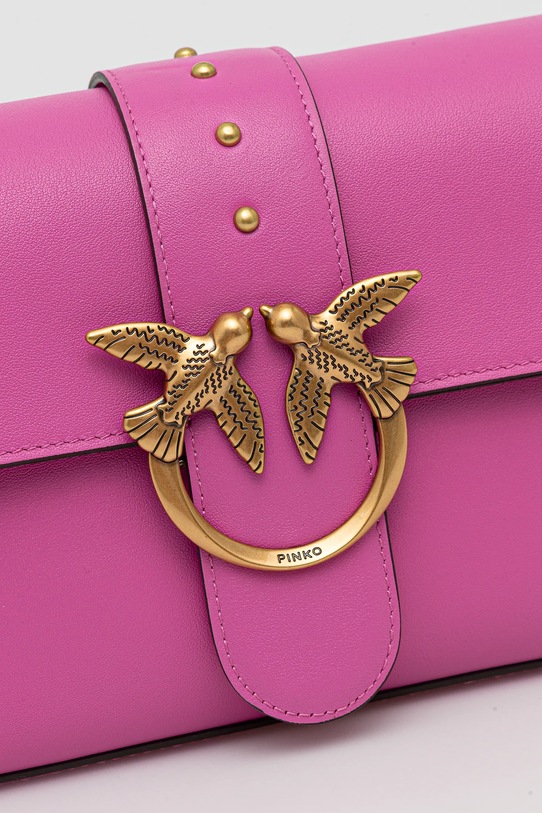 Шкіряна сумочка Pinko рожевий 104524.A0QO