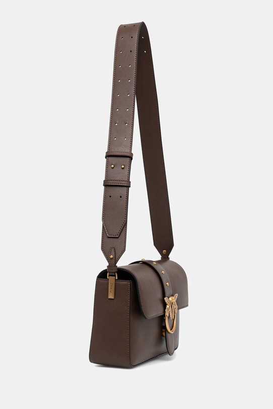 Pinko torebka skórzana 104524.A0QO brązowy AA00