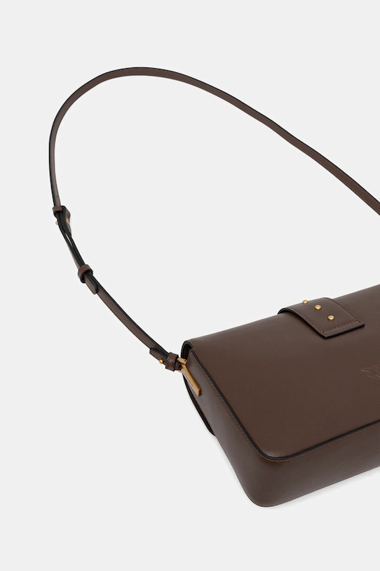 Akcesoria Pinko torebka skórzana 104524.A0QO brązowy