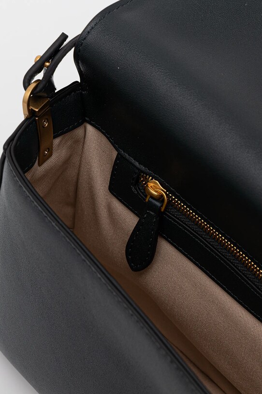 Kožená kabelka Pinko zelená 104524.A0QO