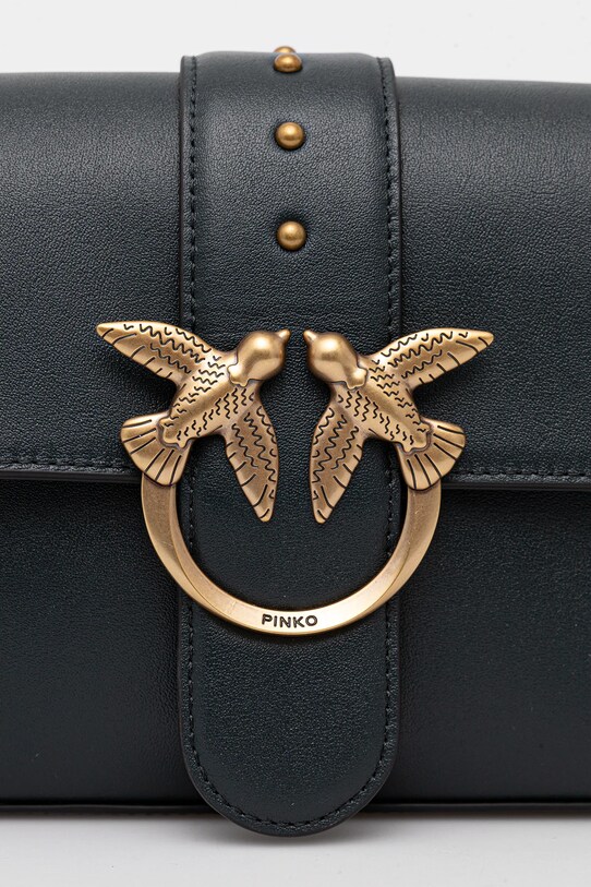 Kožená kabelka Pinko 104524.A0QO zelená