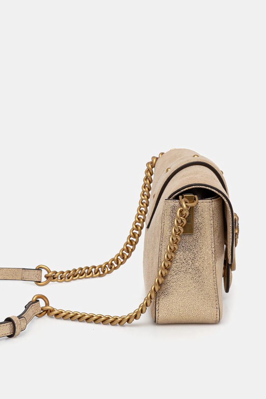 Велурена чанта Pinko 104345.A27K злато SS25