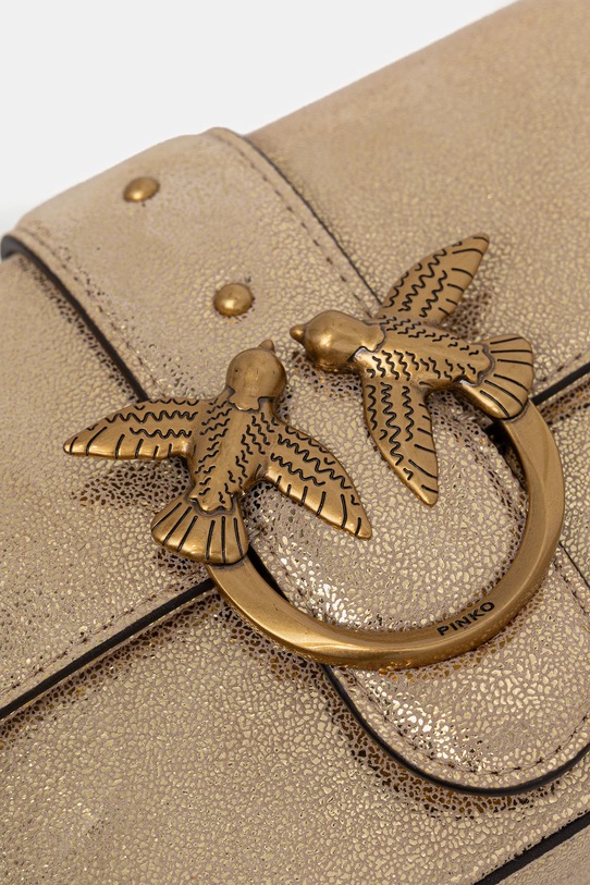Велурена чанта Pinko злато 104345.A27K
