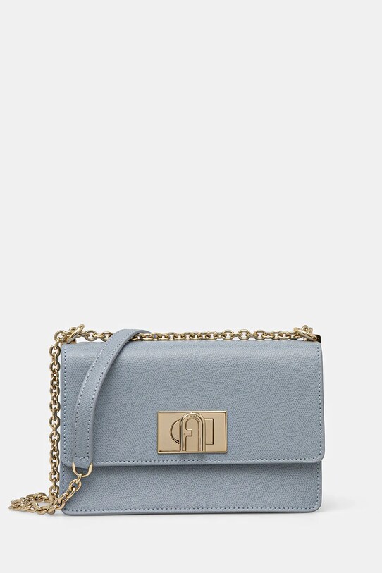 Шкіряна сумочка Furla лицьова шкіра блакитний BAFKACO.ARE000.55000