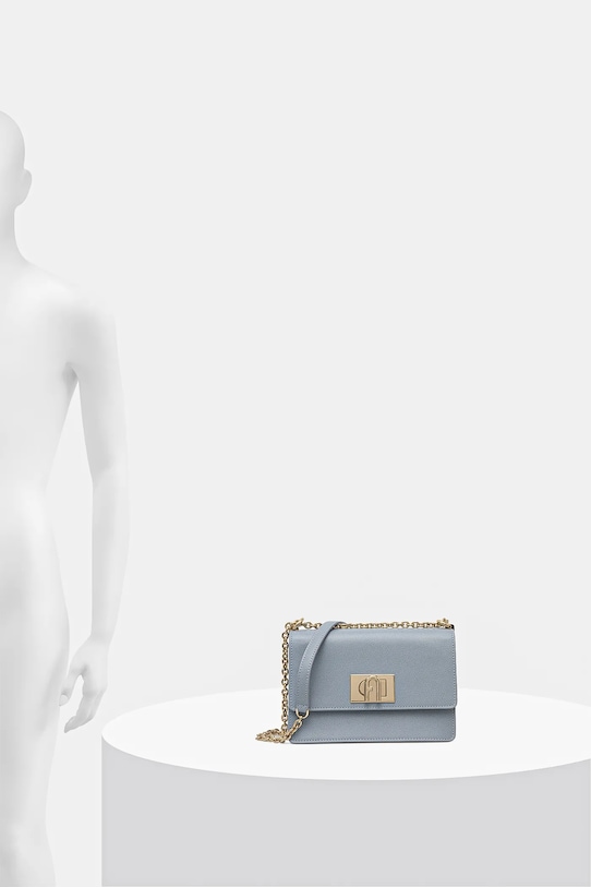 Шкіряна сумочка Furla BAFKACO.ARE000.55000 блакитний