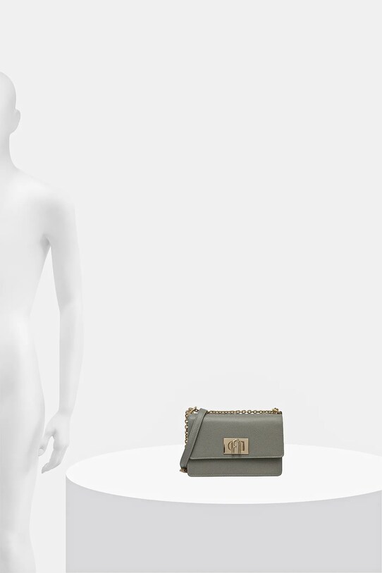 Furla poseta de piele BAFKACO.ARE000.AG700 gri