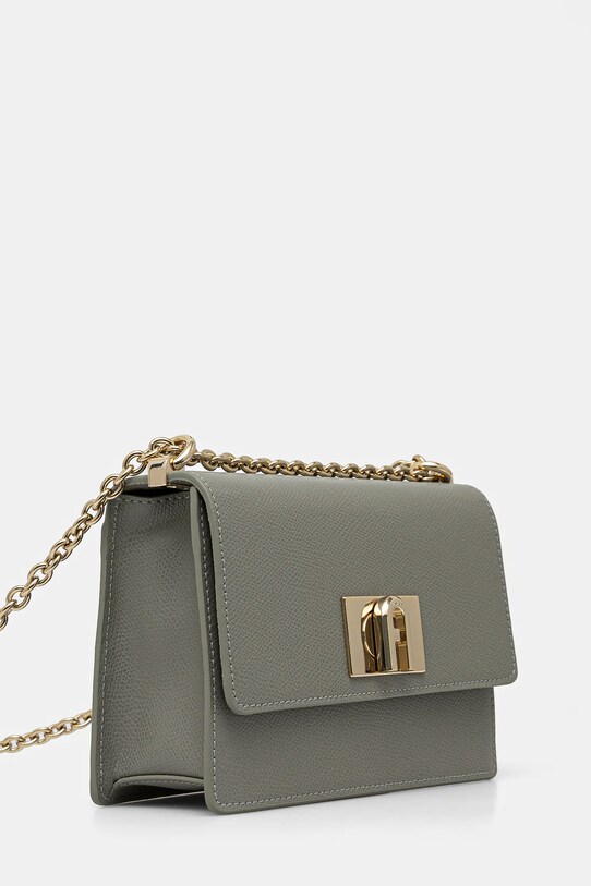 Furla poseta de piele BAFKACO.ARE000.AG700 gri SS25