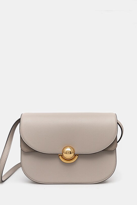 Кожена чанта Furla гладка кожа сив WB01355.BX0428.VAN00
