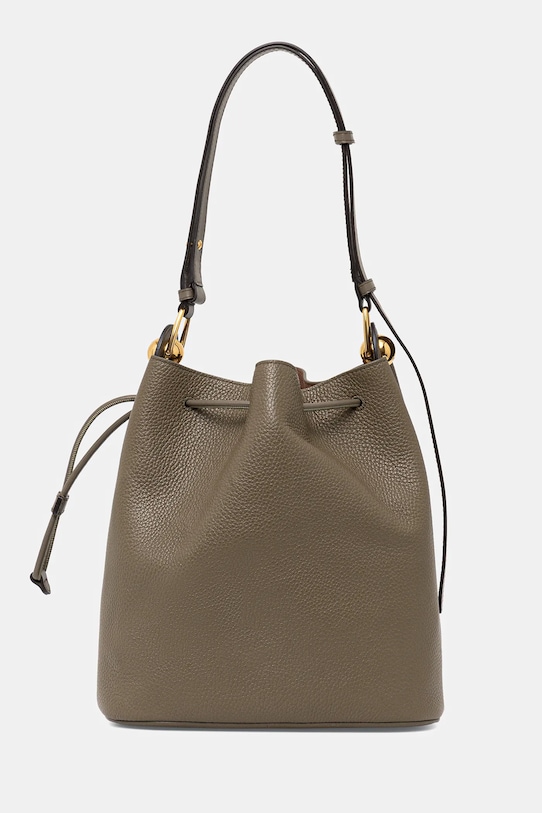 Furla poșetă de piele uni verde WB01449.BX0176.2810S