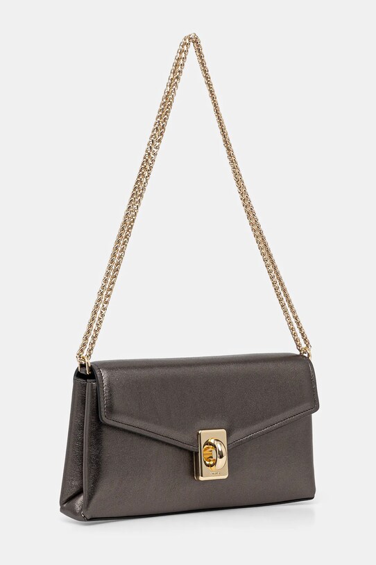 Δερμάτινη τσάντα Furla WB01517.BX3337.DKG00 γκρί SS25
