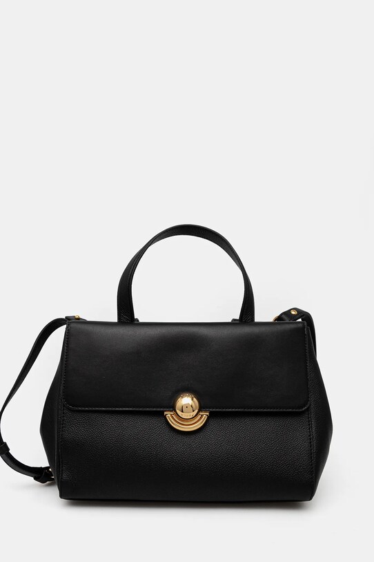 Шкіряна сумочка Furla лицьова шкіра чорний WB01579.BX3323.O6000
