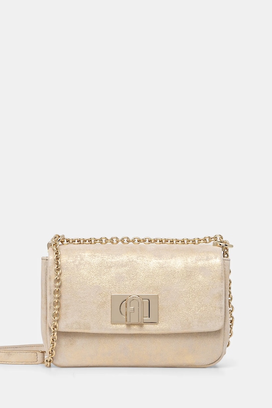 Semišová kabelka Furla semišová kůže béžová BAFKACO.BX3355.CGD00