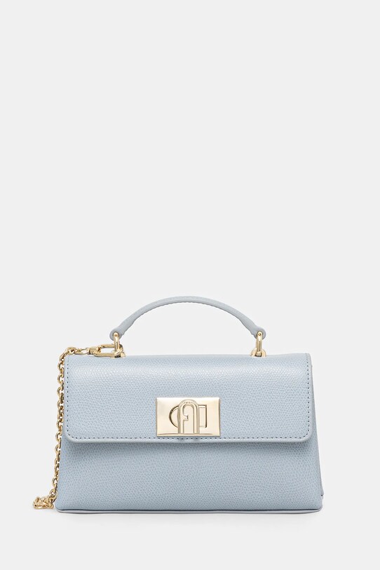 Furla borsa a mano in pelle pelle fiore blu WE00423.ARE000.55000