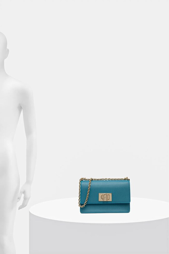 Furla poseta de piele BAFKACO.ARE000.TR400 albastru