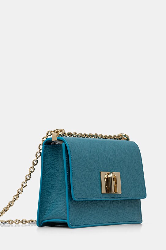 Furla poseta de piele BAFKACO.ARE000.TR400 albastru SS25