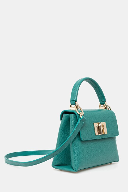 Kožená kabelka Furla WB00109.ARE000.D7D00 tyrkysová SS25