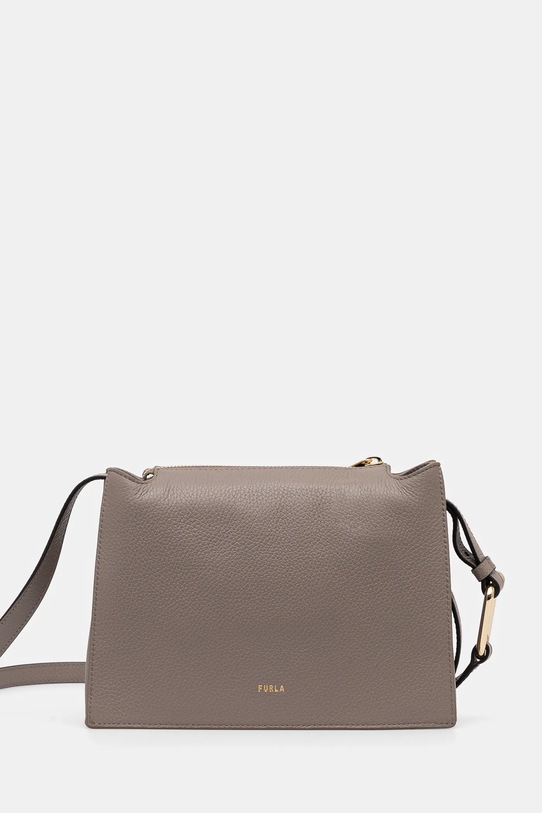 Кожаная сумочка Furla кожа серый WB01275.HSF000.2572S