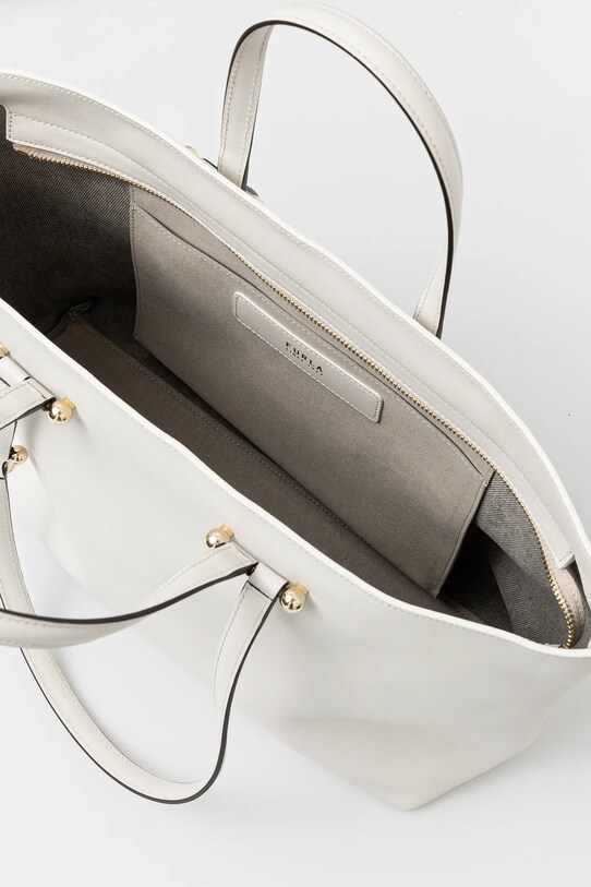 Kožená kabelka Furla WB01453.BX3169.3576S bílá