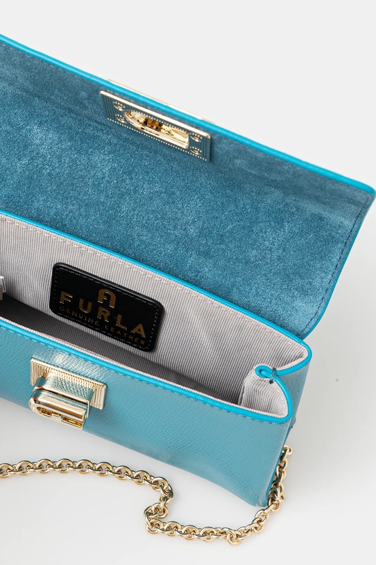 Kožená kabelka Furla WE00423.ARE000.TR400 modrá