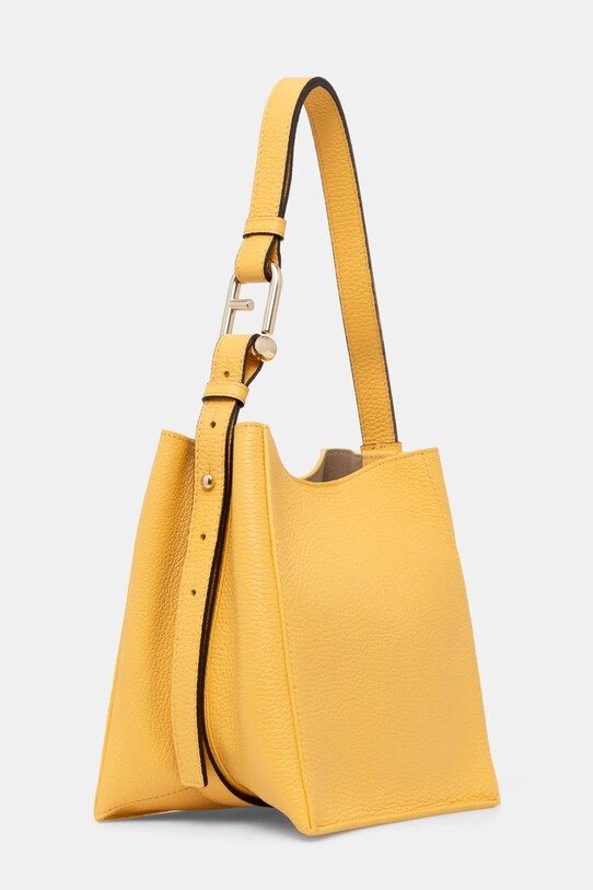 Kožená kabelka Furla WB01373.HSF000.CRE00 žlutá SS25