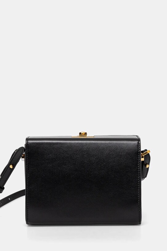 Шкіряна сумочка Furla лицьова шкіра чорний WB01474.BX3106.O6000