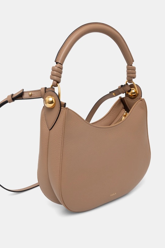 Furla poseta de piele WB01489.BX0176.YU500 maro SS25