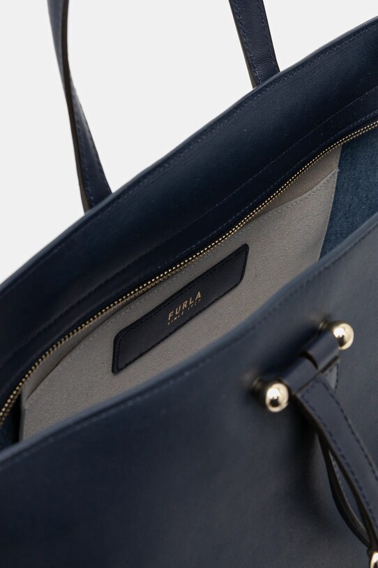 Δερμάτινη τσάντα Furla WB01453.BX3169.3923S σκούρο μπλε